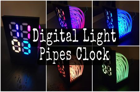 Digital Light Pipes Clock