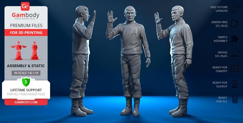 Spock 3D Printing Figurine | Assembly