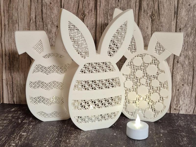 Easter Egg w/ Bunny Ears No AMS Tealight Holder