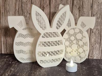 Easter Egg w/ Bunny Ears No AMS Tealight Holder