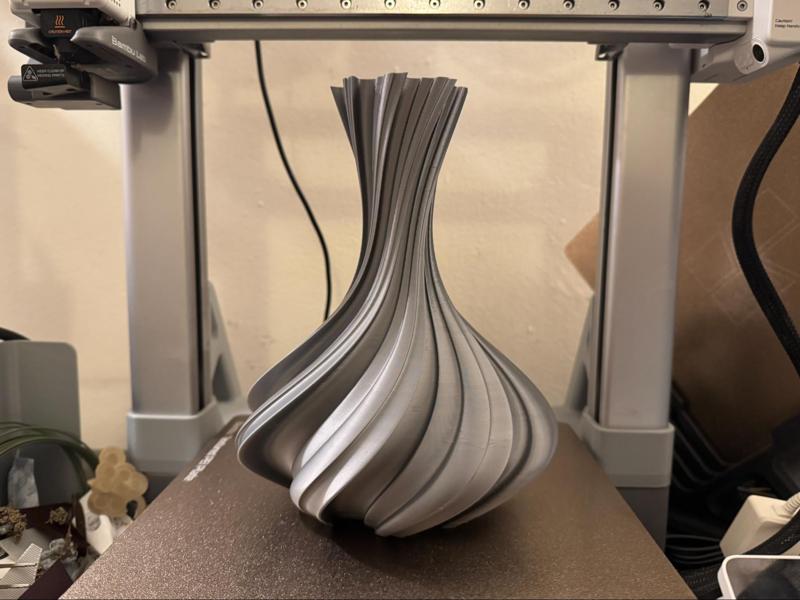 “Ocean Decanter” Contemporary Spiral Vase