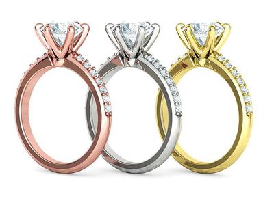 Engagement Solitaire Ring 6claw setting 1p5 CT stone