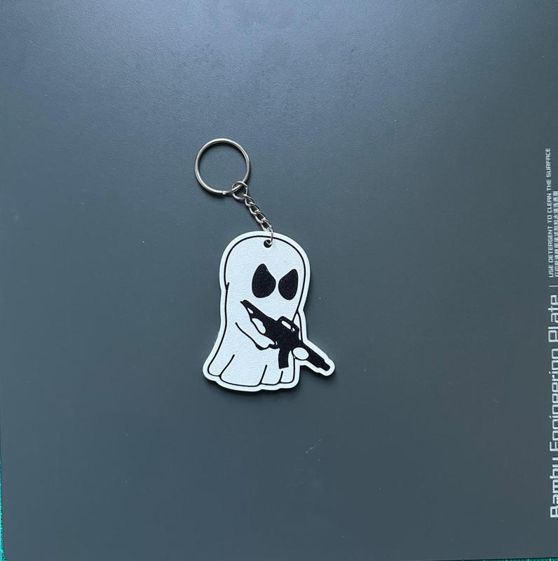 Gun Ghost Keychain
