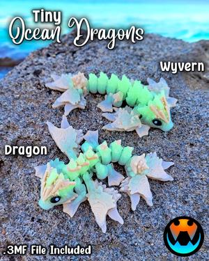 Tiny Ocean Dragon and Wyvern