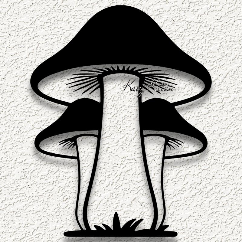 garden mushroom toadstoo WALL ART HOME DECORtl