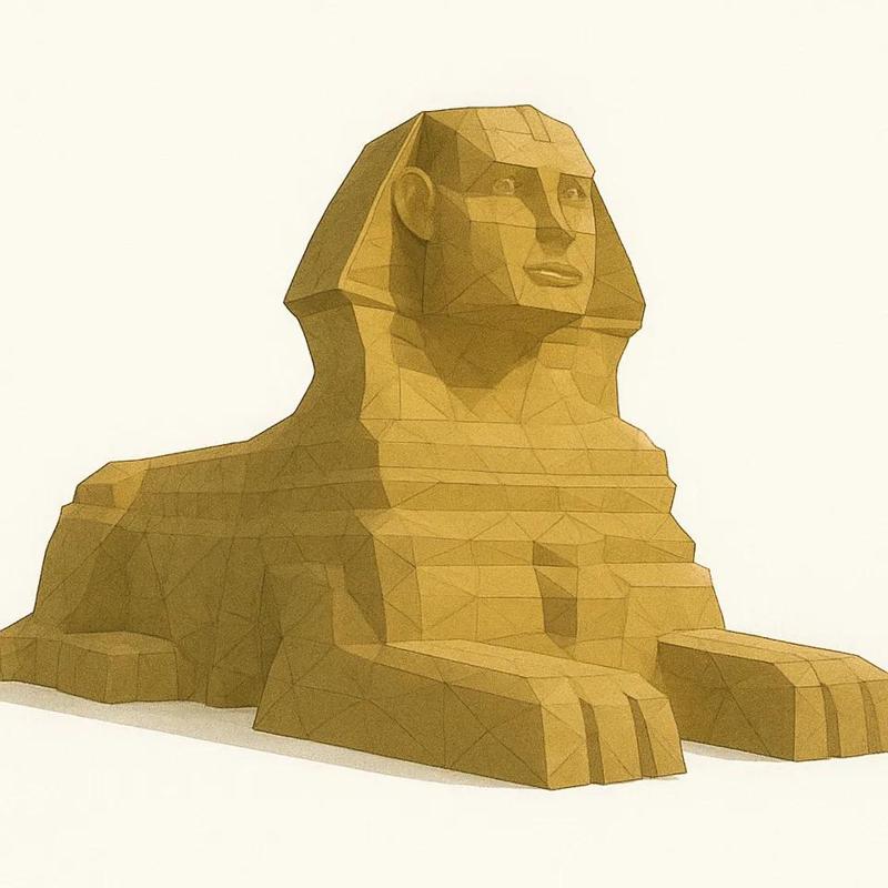 Esfinge Low Poly