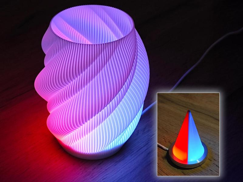 Two-tone caps for LED Lamp Kit 001