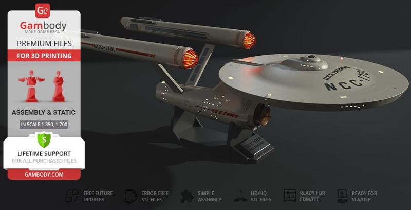 USS Enterprise NCC-1701 3D Printing Model | Assembly