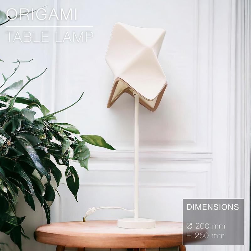 ORIGAMI  STILT |  Table Lamp E14, E26, E27 print-in-place