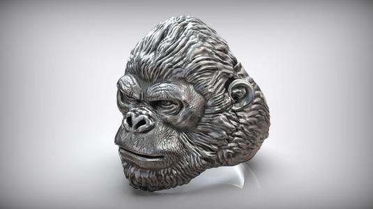 African Gorilla Monkey King Wild Animal Ring