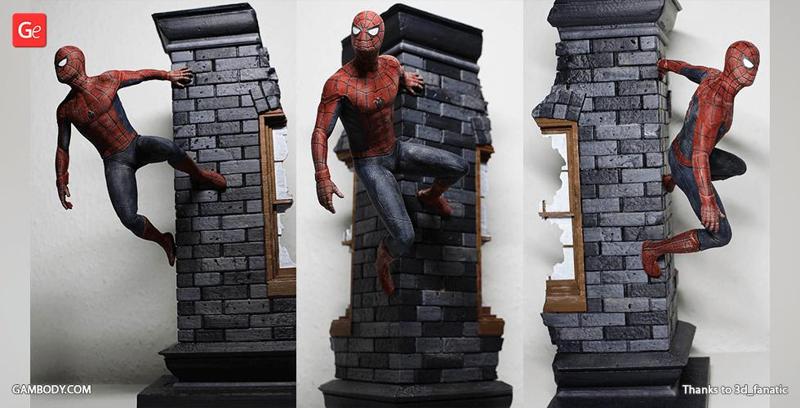 Spider-Man Wall Crawler 3D Printing Figurine | Assembly