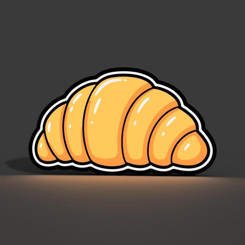 Croissant Lightbox LED Lamp