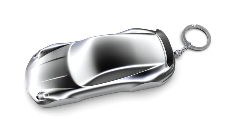 Porsche 911 -992- Turbo Speedform Automotive Sculpture Keychain