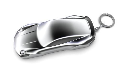 Porsche 911 -992- Turbo Speedform Automotive Sculpture Keychain
