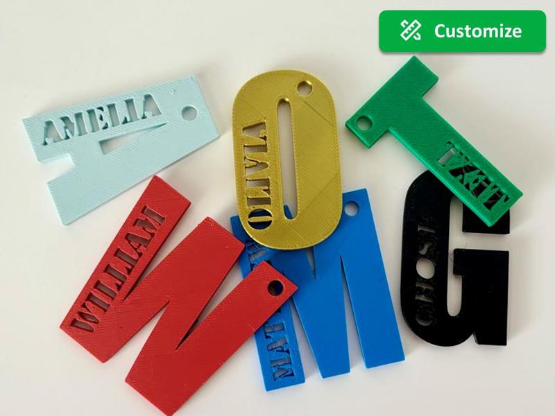 Name Tag Keychain
