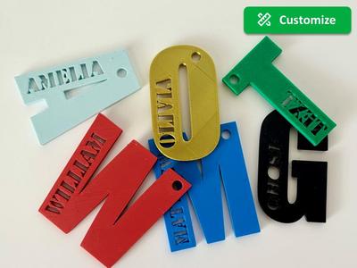 Name Tag Keychain