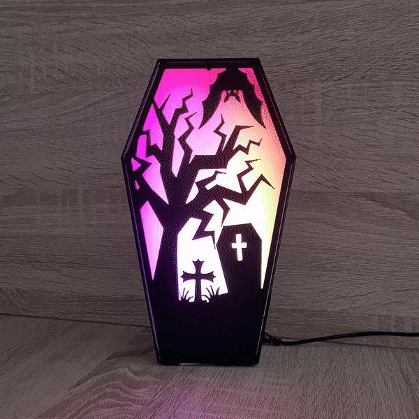 HALLOWEEN COFFIN LED LAMP