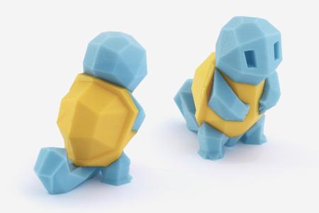 Low-Poly Squirtle – Multi and Dual Extrusion version