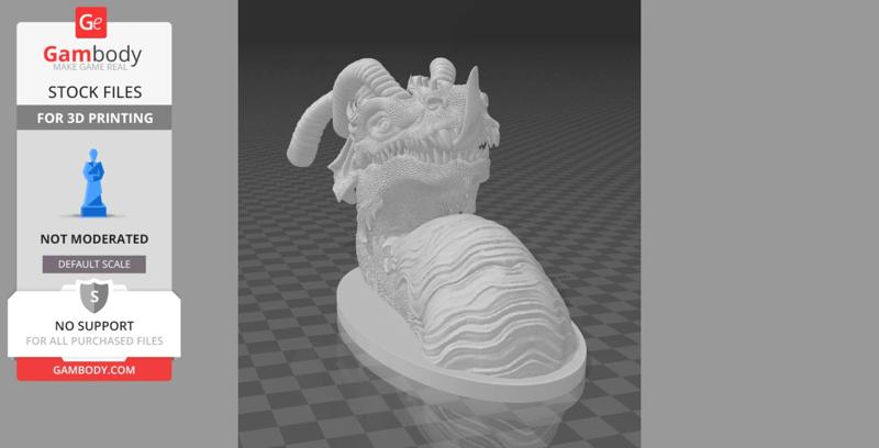 Wall Mount Dragon Head Trophy
