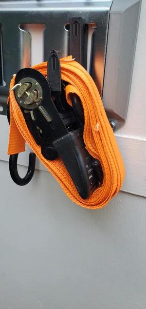 E-track ratchet strap hanger / holder.