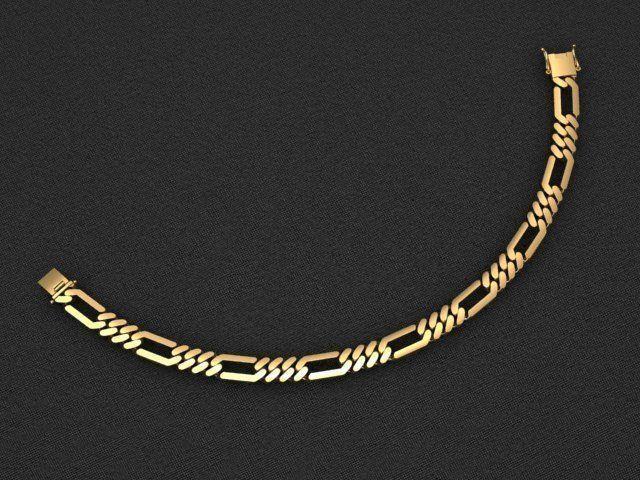 FIGARO LINK CHAIN FOR BRACELET OR NECKLACE 7 MM