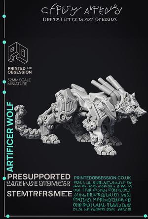 Artificer wolf – 2 Models – PRESUPPORTED – 32mm scale