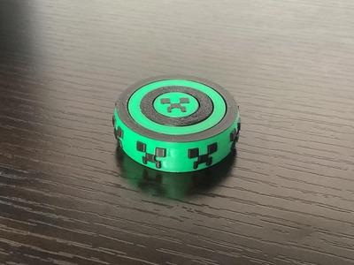 Minecraft Creeper Fidget Gyro Rings