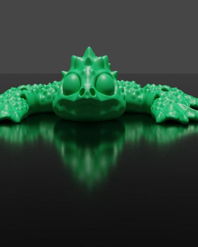 Articulated Lizard / Dragon Flexi – Support free – Print in Place