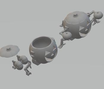 FHW: Lantern Pumpkin bot v1 ez print