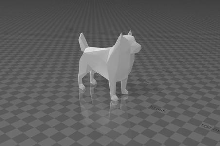 Low poly dog