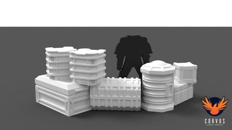 Cargo Crate Defensive Cover Barrier