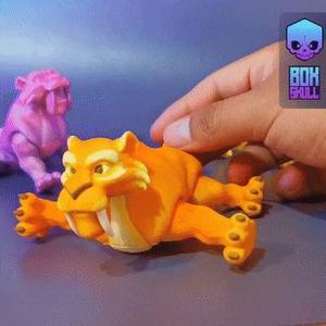 DIEGO – SABER TOOTHED TIGER – FLEXI – ARTICULATED