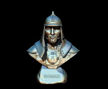 Bust of Genghis Khan