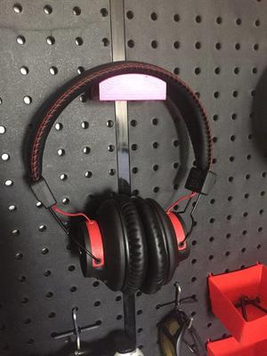 Small Peg Board Headphone Hanger