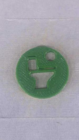 Toilet circle keychain