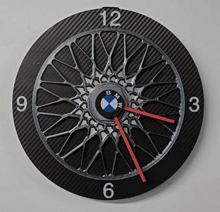 Spinning Center Floating Wheel Clock, multi-logo