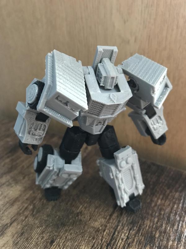 Armored car transforming toy