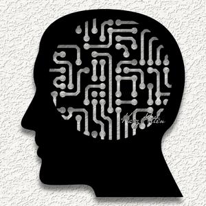 circuit board hea wall art home decor