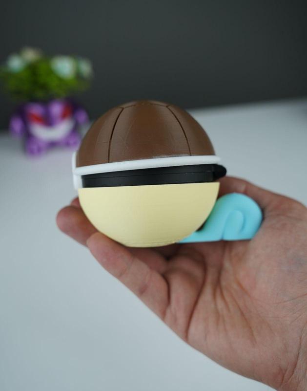 Squirtle Hinged Pokeball  – Multipart