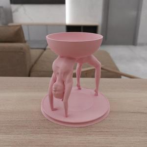 3D Yoga Girl Key Holder Stl Decor with 3D Print Stl Files and Ready to Print & Women Line Art, 3D Printing, Home Decor, 3D Printed Decor