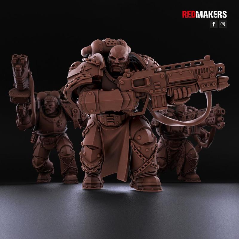 Sergeant – Space Knights – Single weapons.