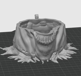 Creepy No Face Trinket Box - 3D print STL and 3MF file