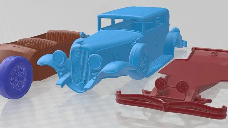 Duesenberg J 232 Sedan 1930 Printable Car