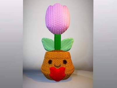Knit-Style Tulip Buddy