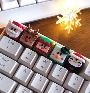 Christmas keycaps multicolor - mechanical keyboard