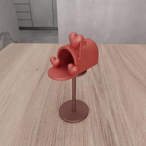 3D Mail Box Decor Valentine Gift for Girlfriend with Stl File & Small Gift Box, Decorative Box, 3D Printing, Storage Boxes, Jewelry Box
