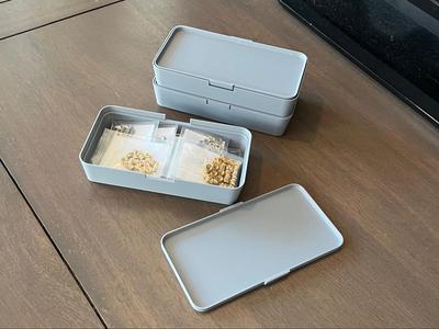 Stackable Box with Snap Lid 120x60x25