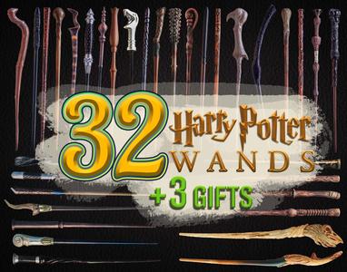 MASTER COLLECTION of Harry Potter 32 Wands and 3 Gift