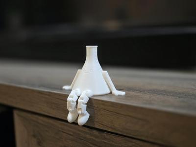 Articulated Erlenmeyer Flask Buddy with Flexi Legs