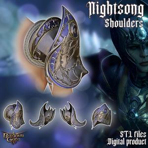 Fantasy Nightsong  Dame Aylin Armor Shoulders Baldurs Gate 3